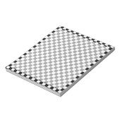 白黒チェッカークラシックボード(StAylor) ノートパッド (回転)