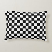 白黒チェッカーボードパターン アクセントクッション (裏面)