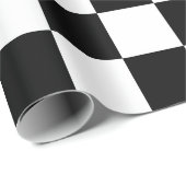 白黒チェッカーボードパターン ラッピングペーパー (ロールコーナー)