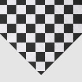 白黒チェッカーボード市松模様にフラグデザイン 薄葉紙 (詳細)