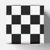 白黒チェッカーボード市松模様にフラグ フェイバーボックス (上部)