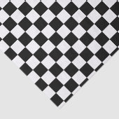 白黒チェッカーボード正方形 薄葉紙 (詳細)