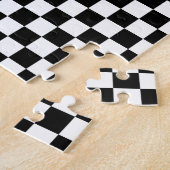 白黒チェッカーボード ジグソーパズル (側面)