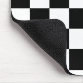 白黒チェッカーボード マウスパッド (コーナー)