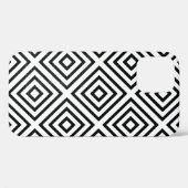 白黒チェックのデジタル壁紙 Case-Mate iPhoneケース (裏面 (横))