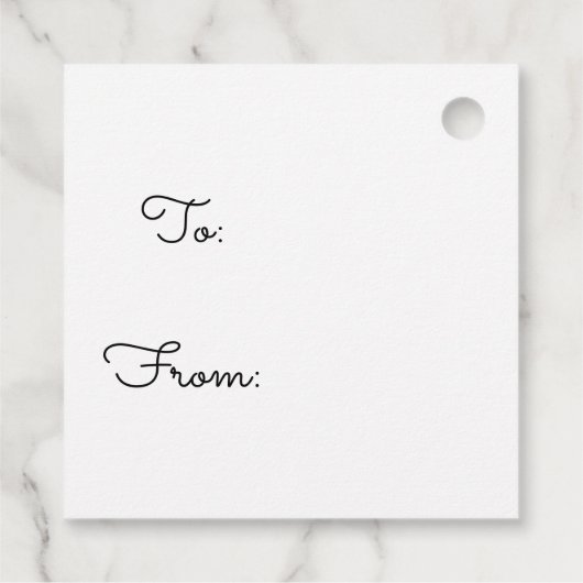 白黒チェックアイススケートギフトラベル フェイバータグ (裏面)