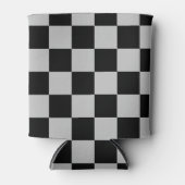 白黒チェッククーラーボックス 缶クーラー (正面)