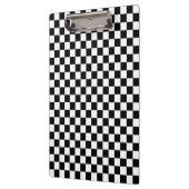 白黒チェックパターン クリップボード (左)