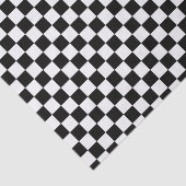白黒チェックパターン 薄葉紙 (詳細)