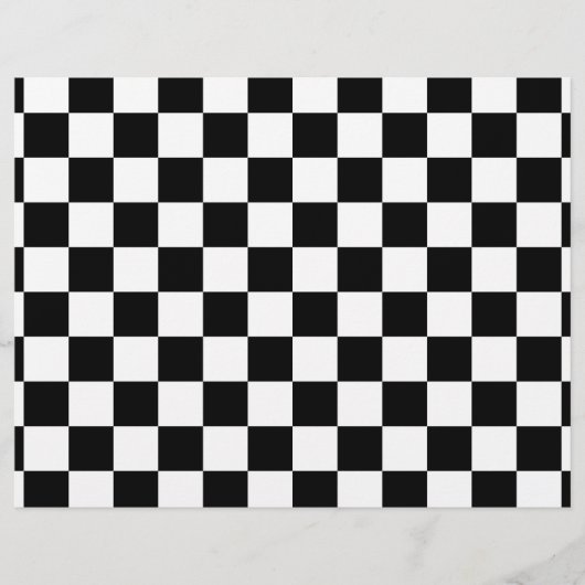 白黒チェック両面紙 (正面)