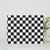 白黒チェック両面紙 (スタンド正面)