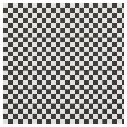 白黒チェック模様のパターン ファブリック (クローズアップ)