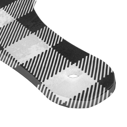 白黒チェック模様の格子縞 カッティングボード (角)