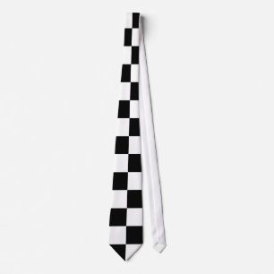 白黒チェック ネクタイ