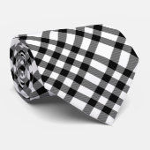 白黒チェック ネクタイ (ロール)
