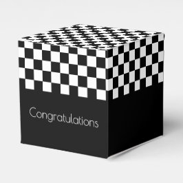 白黒チェック フェイバーボックス