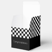 白黒チェック フェイバーボックス (オープン)