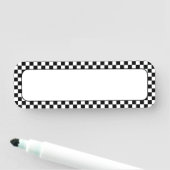 白黒チェック 名札 (インサイチュ)