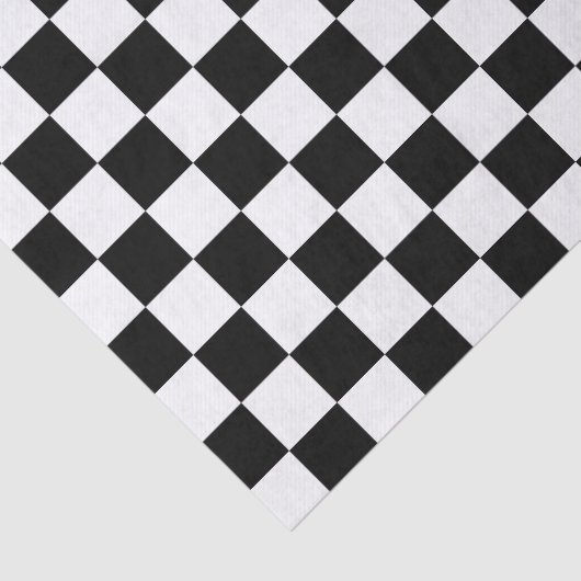 白黒チェック 薄葉紙 (詳細)