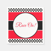 白黒チェック（赤）