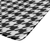 白黒チェッ千鳥格子のク カッティングボード (角)