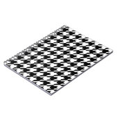 白黒チェッ千鳥格子のク ノートブック (左側)