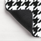 白黒チェッ千鳥格子のク マウスパッド (コーナー)