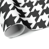 白黒チェッ千鳥格子のク ラッピングペーパー (ロールコーナー)