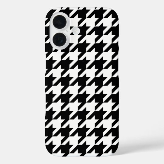 白黒チェッ千鳥格子のク Case-Mate iPhoneケース (裏面)