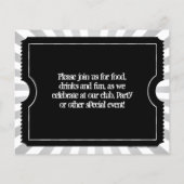 白黒チケットチラシカスタム印刷 チラシ (裏面)