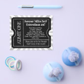 白黒チケットチラシカスタム印刷 チラシ (シングル)