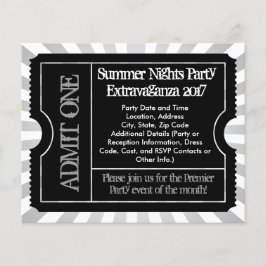 白黒チケットチラシカスタム印刷 チラシ