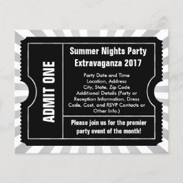 白黒チケットチラシカスタム印刷 チラシ