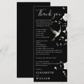 白黒チノワズリ結婚のサンキューカード メニュー (正面/裏面)