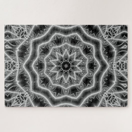 白黒チューリップパズル ジグソーパズル (横)