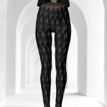 白黒チョーク輪郭ヨガポーズパターン