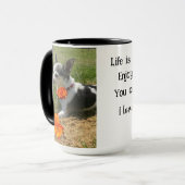 白黒チワホアオレンジバラインスパイアズ マグカップ (正面左)