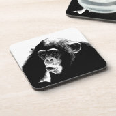 白黒チンパンジー コースター (左側)