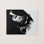 白黒チンパンジー ジグソーパズル (横)