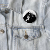 白黒チンパンジー 缶バッジ (インサイチュ)