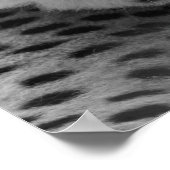 白黒チータヒョウのジャングル動物の写真 ポスター (角)