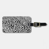 白黒チータープリントラゲッジタグ ラゲッジタグ (正面横)