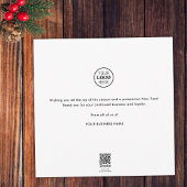 白黒チームフォトメリークリスマスビジネス シーズンカード