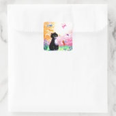 白黒ツキセド猫フェアリーズ創作 スクエアシール (バッグ)