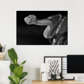 白黒ツリーボア ポスター (ホームオフィス)