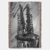 白黒テノールサクソフォン スローブランケット (正面縦)