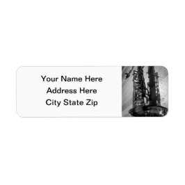 白黒テノールサクソフォン ラベル