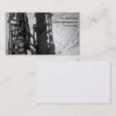 白黒テノールサクソフォン 名刺 (正面/裏面)