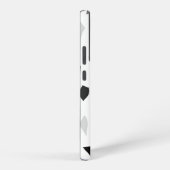 白黒テラゾパターン SAMSUNG GALAXYケース (右側面)