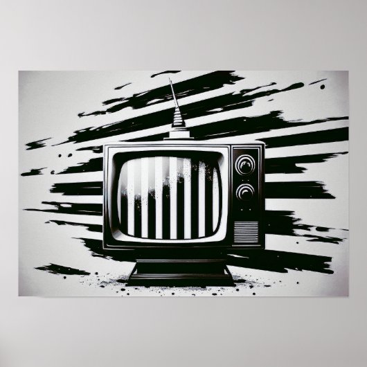 白黒テレビのポスター ポスター (正面)